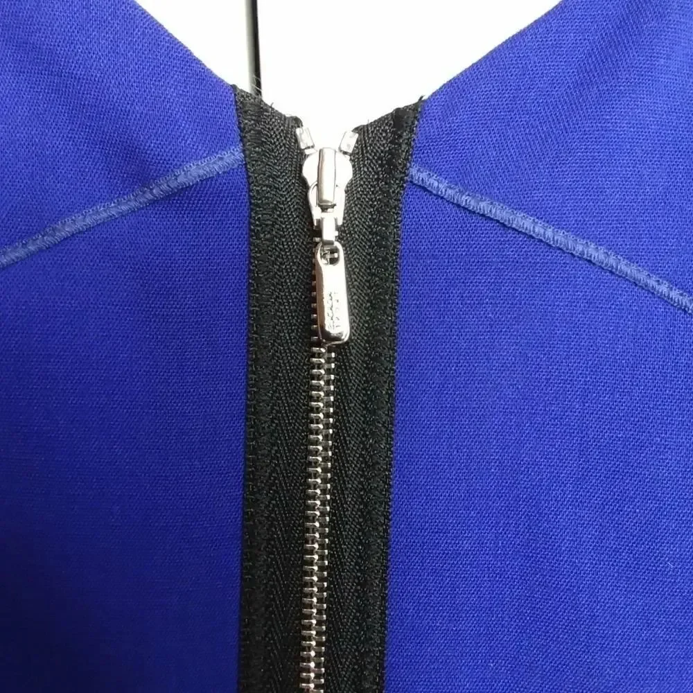 Escada Sport Dorris Midnight Blue Drape Sleeve Dress Sz 36/6